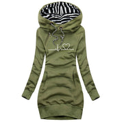 Bedrukte hoodie voor dames | Warm 1