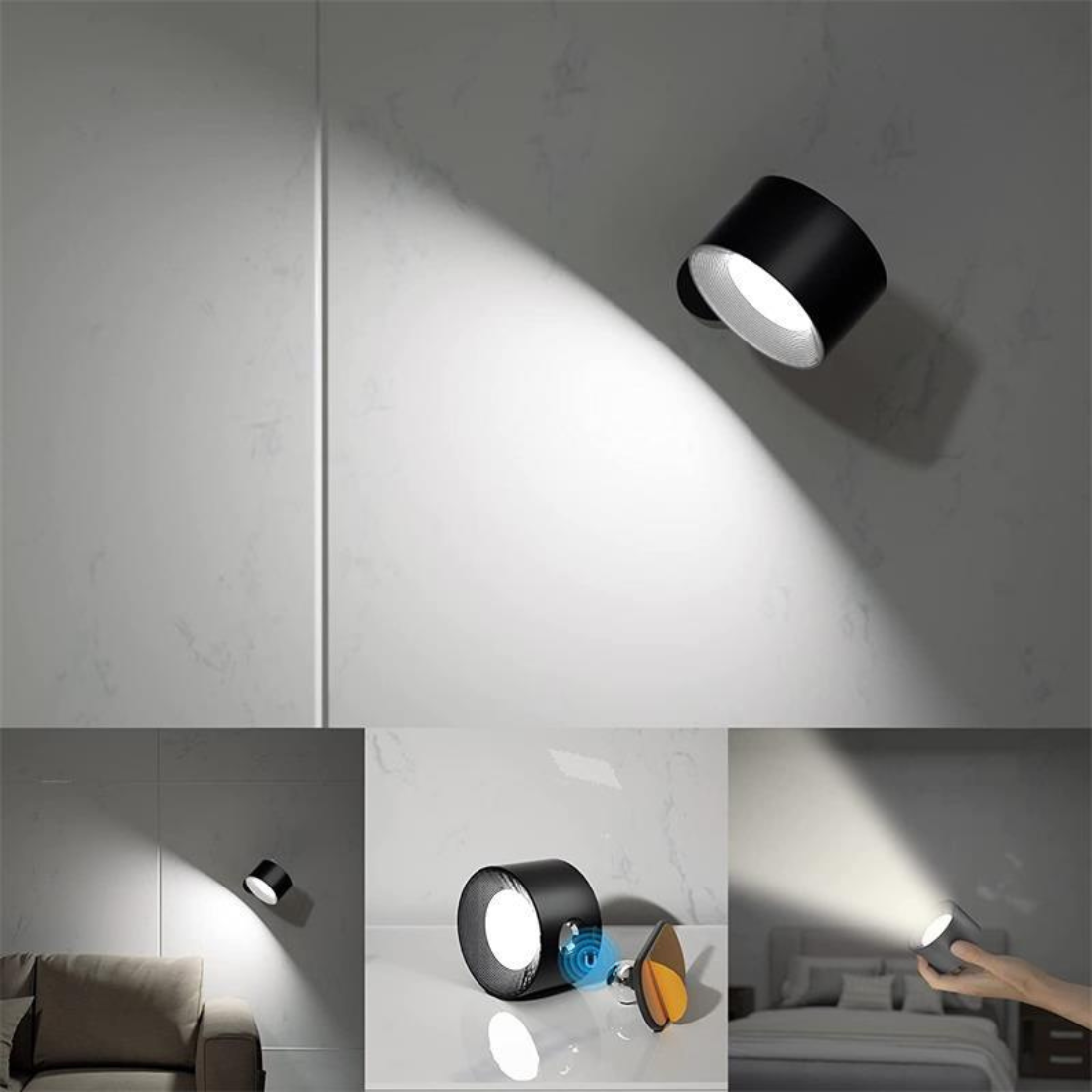 FlexiLamp | Draadloze Oplaadbare 360° Wandlamp