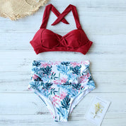 Eva | Hoog Taille Bikini Set voor Strand en Zwembad