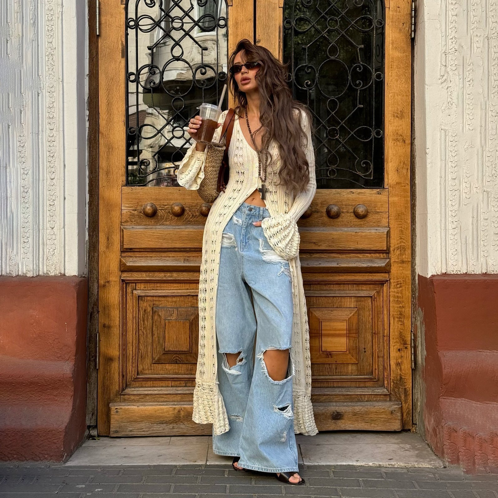 Bohemian damesvest | Lang 1