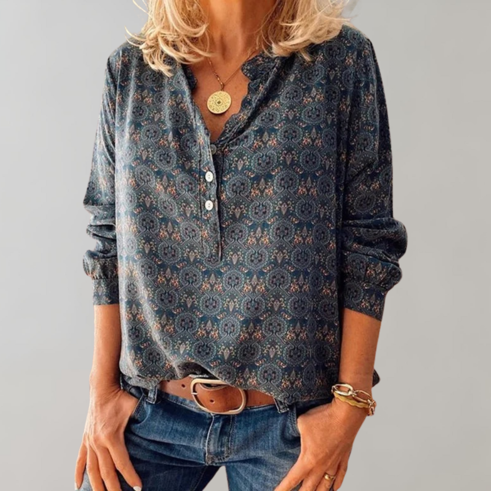 Stijlvolle en Comfortabele Vintage Blouse voor Dames