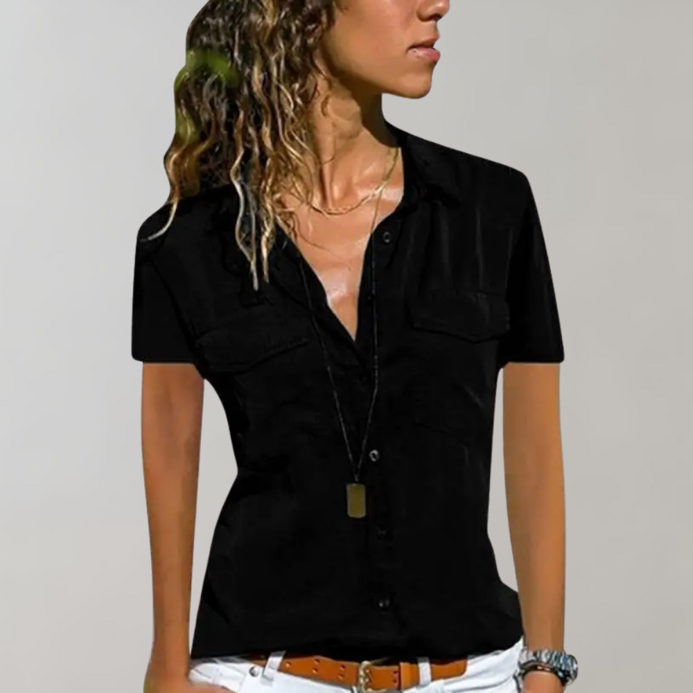 Stijlvolle Damesblouse met Korte Mouwen van BLONDIE