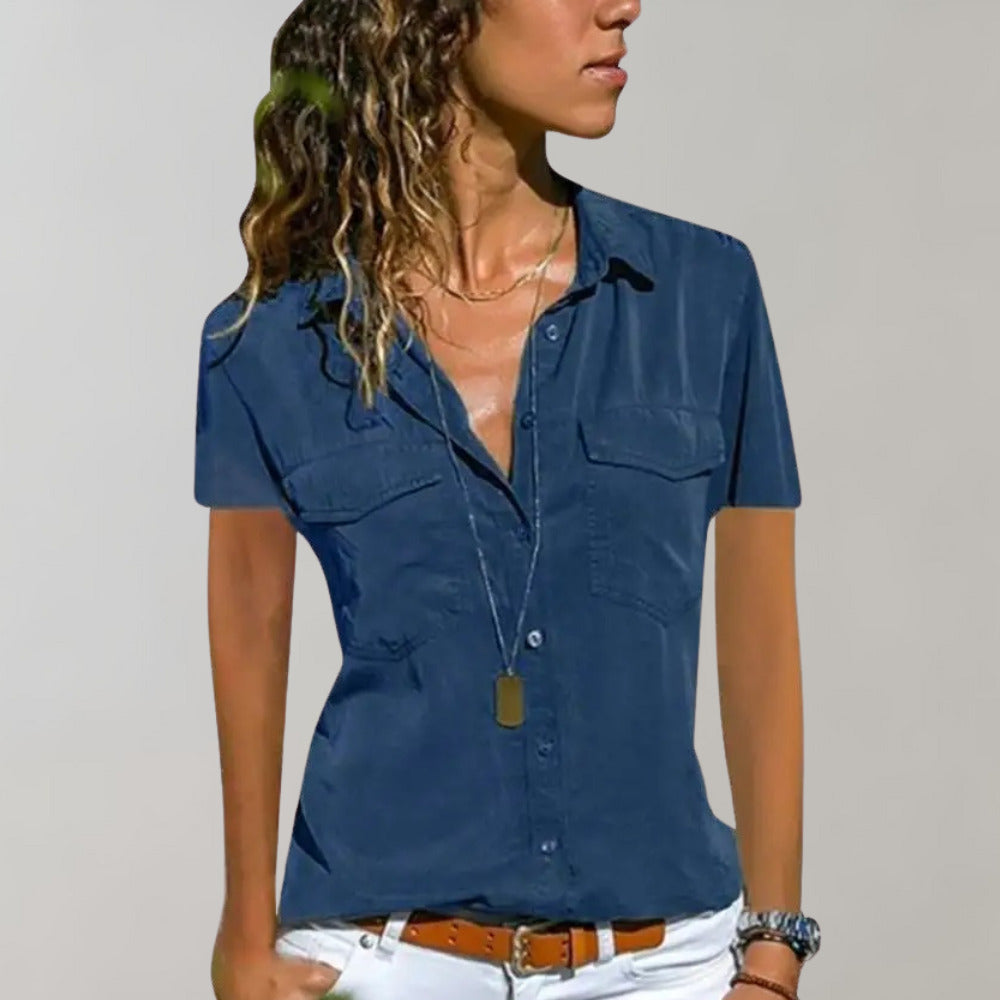 Stijlvolle Damesblouse met Korte Mouwen van BLONDIE