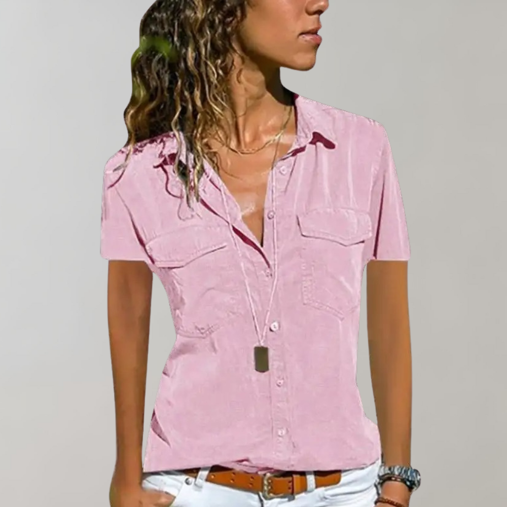 Stijlvolle Damesblouse met Korte Mouwen van BLONDIE