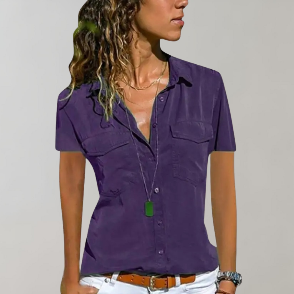 Stijlvolle Damesblouse met Korte Mouwen van BLONDIE