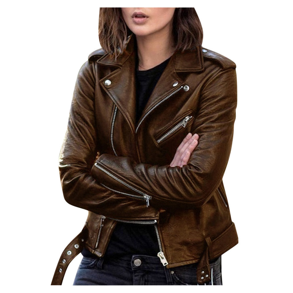 Casual bikerjack voor dames | Met rits 0