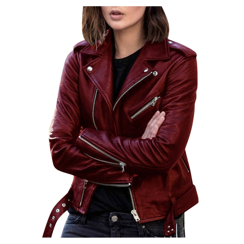 Casual bikerjack voor dames | Met rits 3
