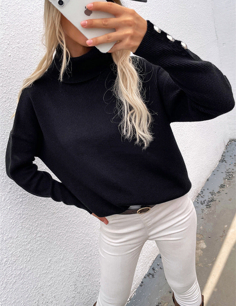 Casual coltrui voor dames | Met knoopmanchetten 5