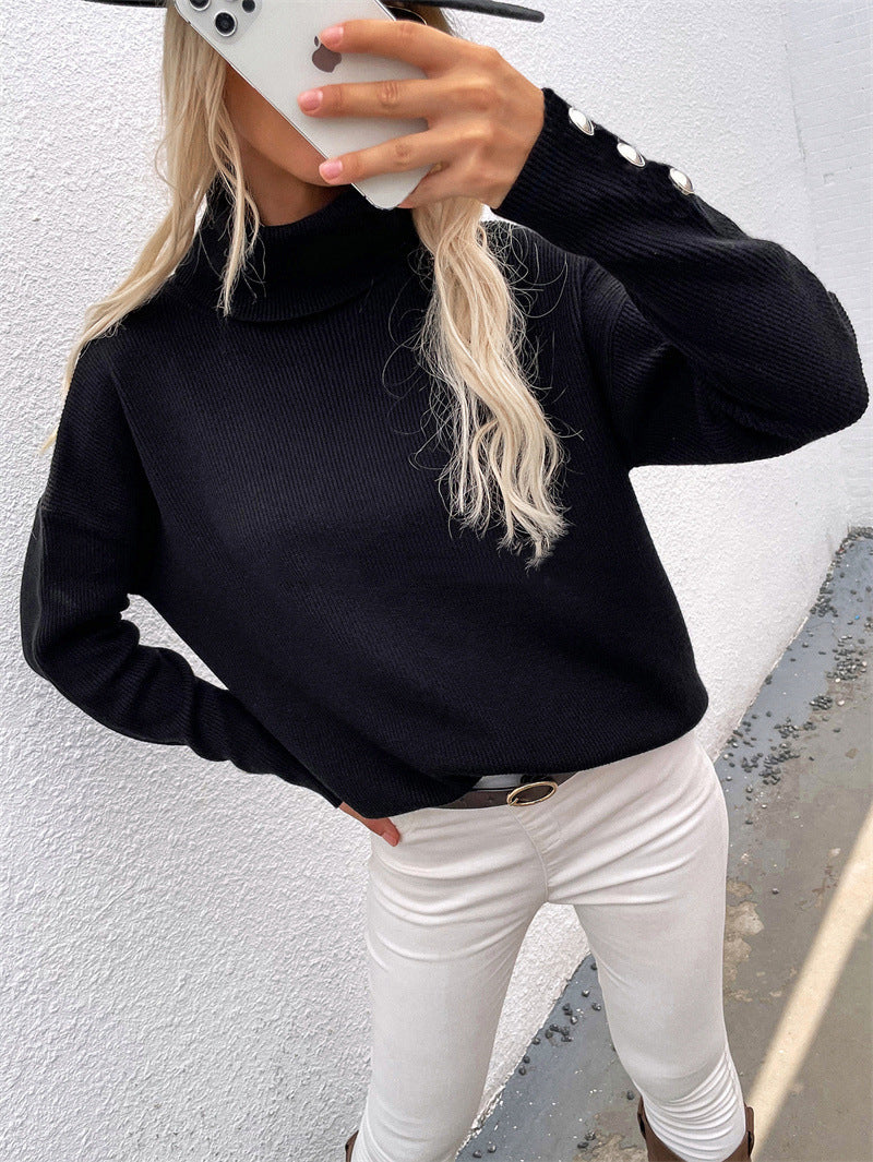 Casual coltrui voor dames | Met knoopmanchetten 5