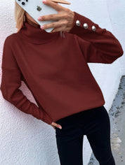 Casual coltrui voor dames | Met knoopmanchetten 6