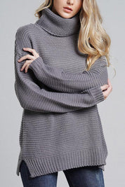 Casual grof gebreide truien voor dames | coltrui 3