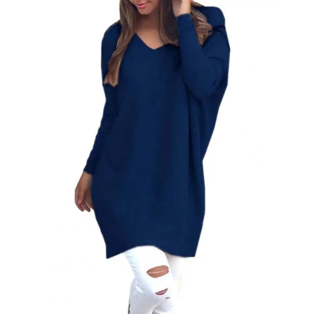 Casual oversized V-hals trui voor dames | Comfortabel 1