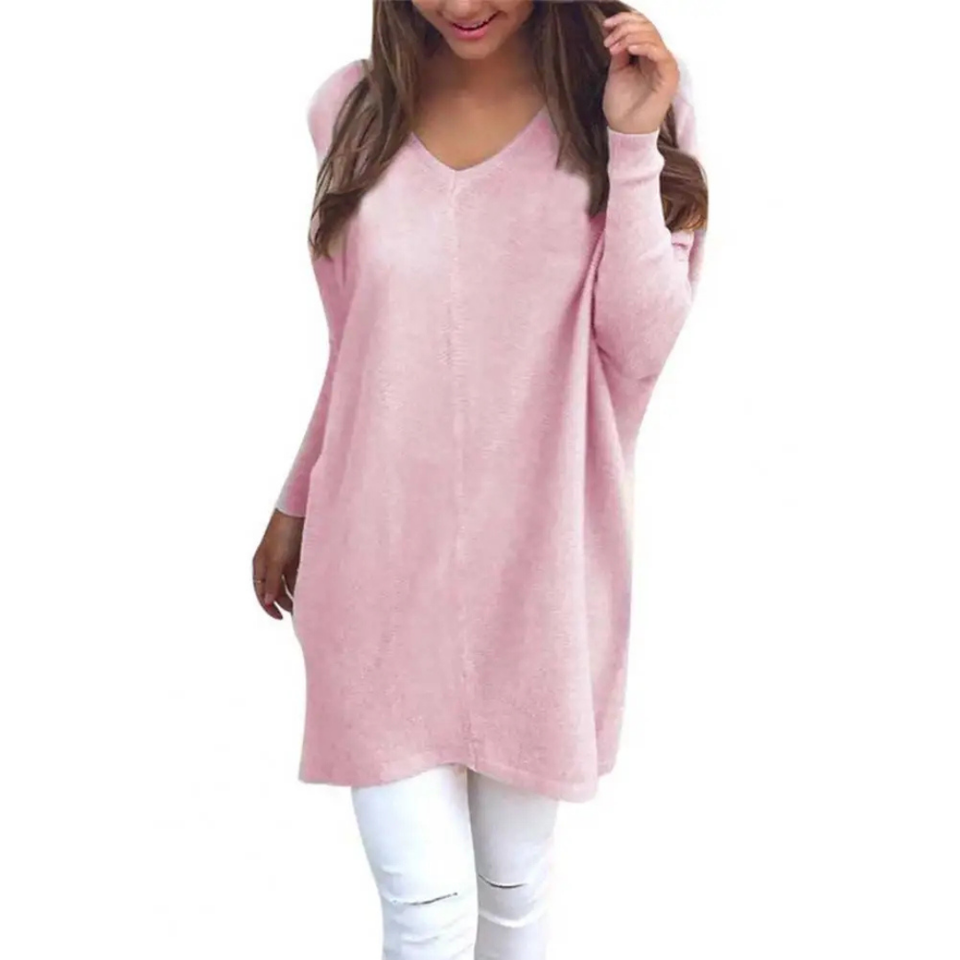 Casual oversized V-hals trui voor dames | Comfortabel 3
