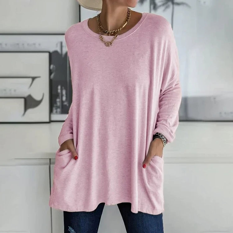 Casual oversized trui voor dames | Ronde hals 0