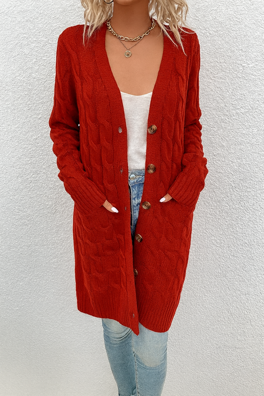 Lovely | Knus Teddy Vest met Modieuze Zakken voor Vrouwen