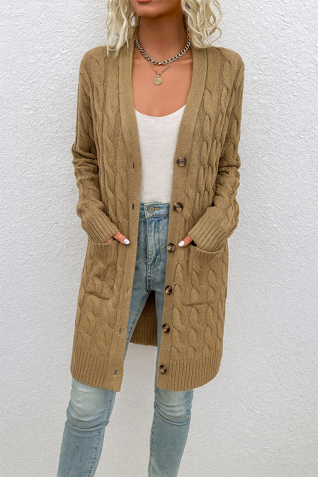 Lovely | Knus Teddy Vest met Modieuze Zakken voor Vrouwen