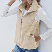 Comfortabel vest voor dames | Met rits 0
