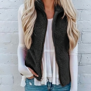 Comfortabel vest voor dames | Met rits 4