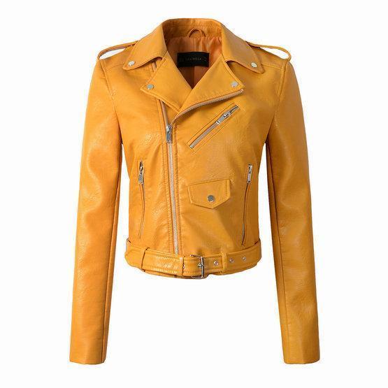 Dames Bikerjack met rits | Klassiek 4