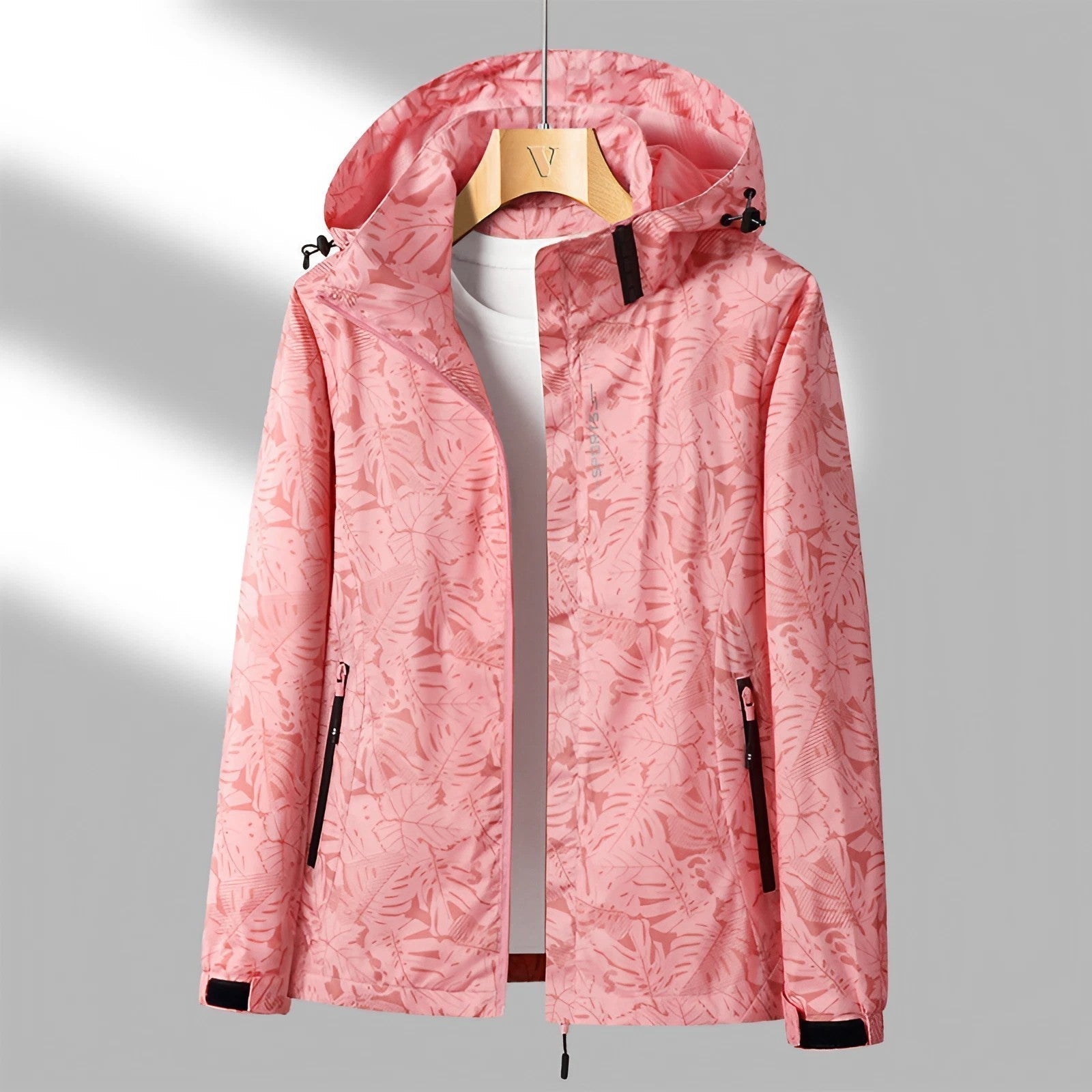 Dames capuchonjack met rits | Waterdicht 3