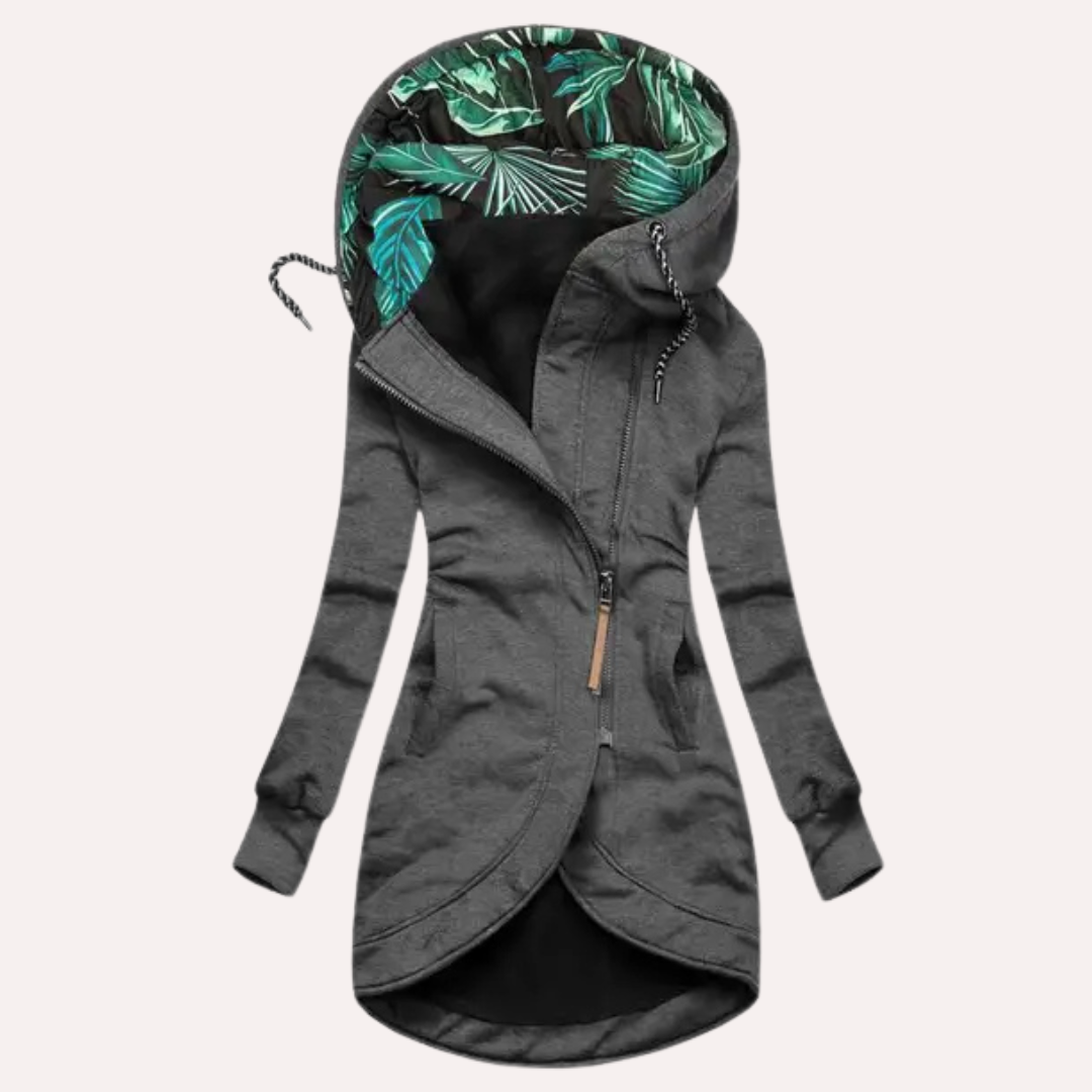 Dames fleecejack met capuchon | Elegant 1