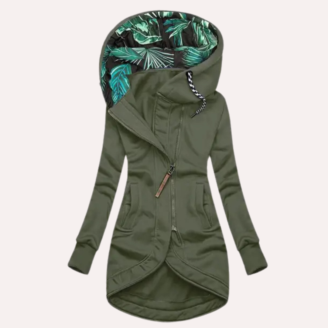 Dames fleecejack met capuchon | Elegant 2
