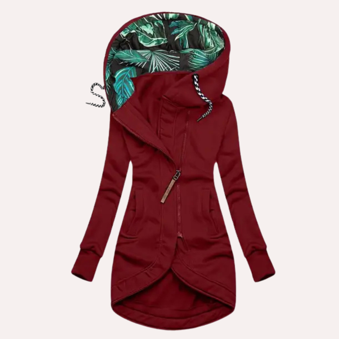 Dames fleecejack met capuchon | Elegant 3