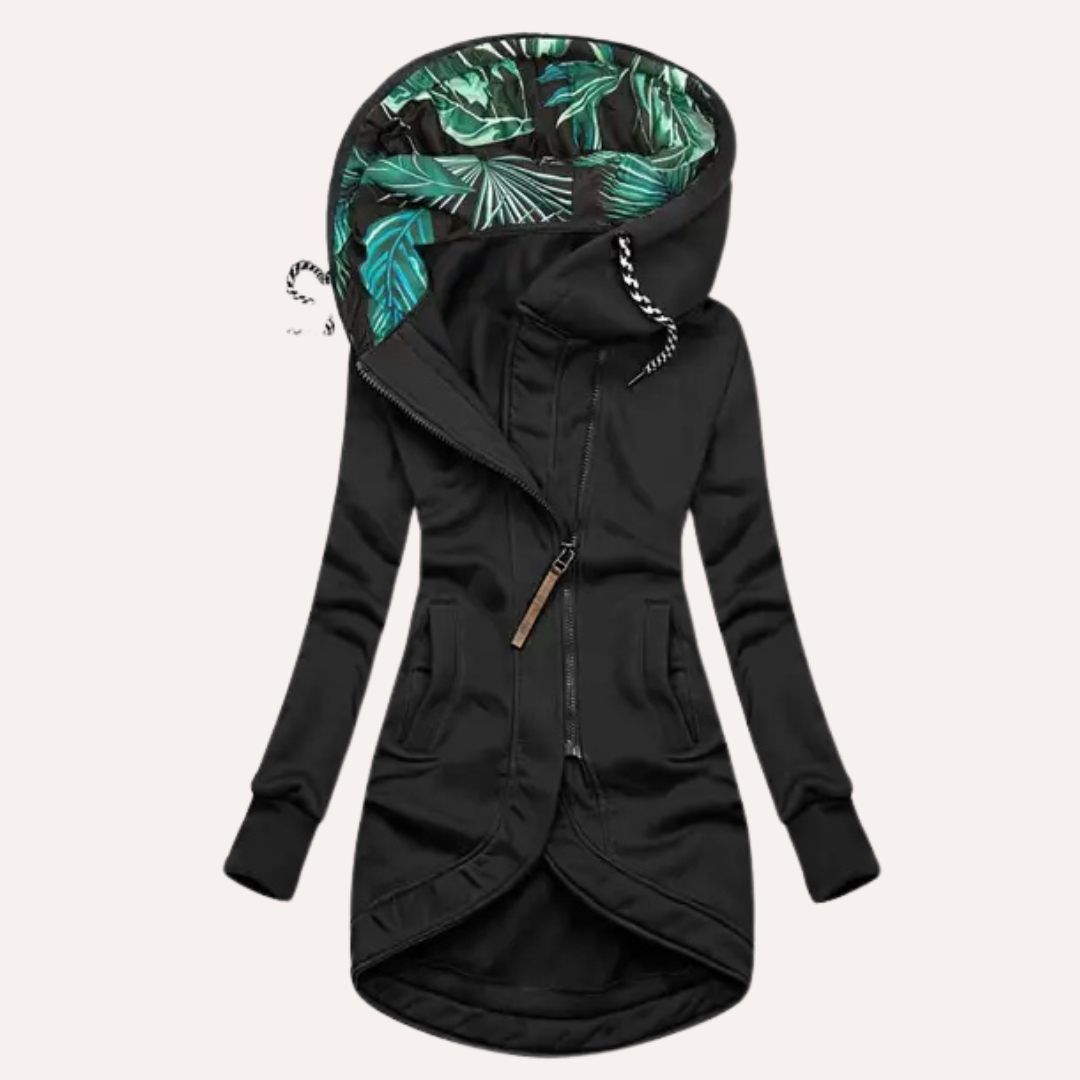 Dames fleecejack met capuchon | Elegant 4