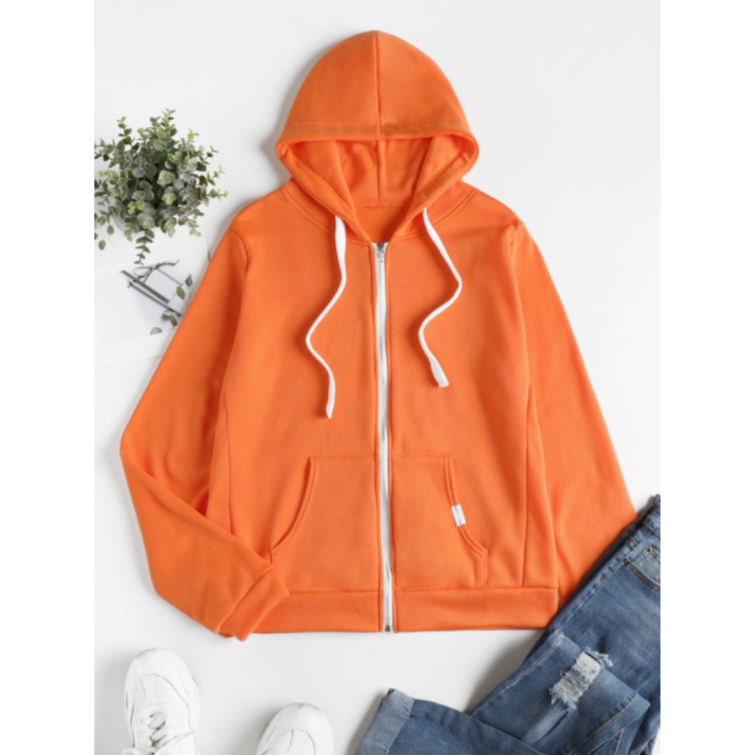 Dames hoodie met rits | Winter 2