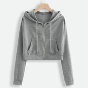 Dames korte wintertrui | Met capuchon 2