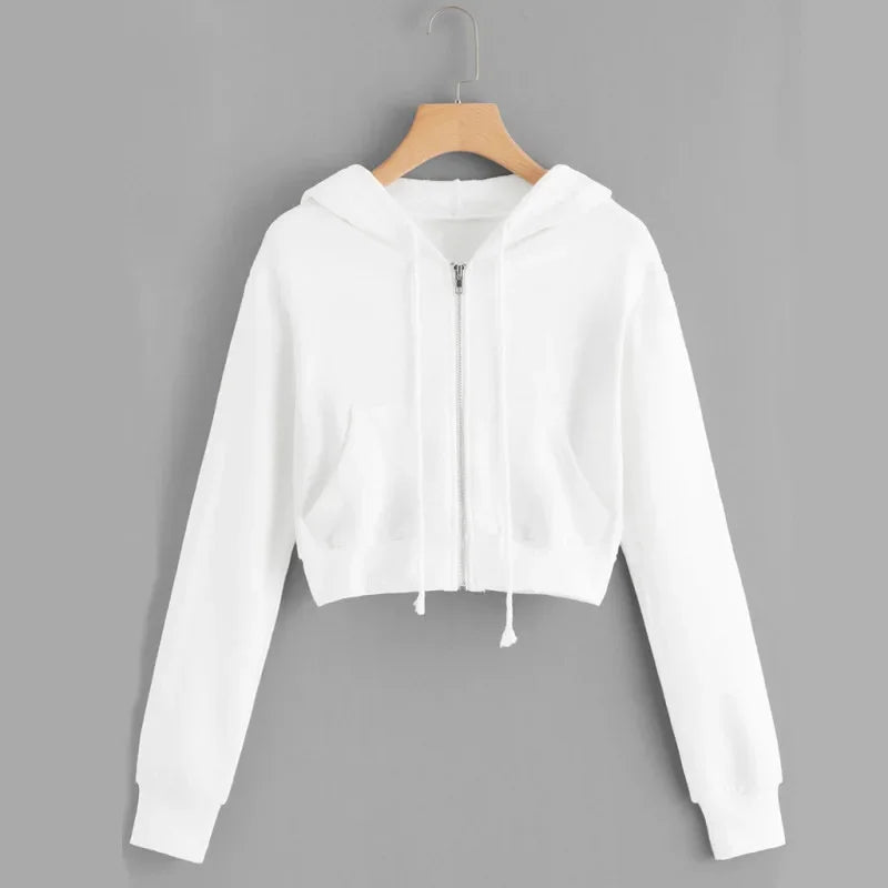 Dames korte wintertrui | Met capuchon 3