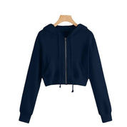 Dames korte wintertrui | Met capuchon 6