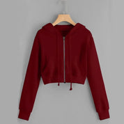 Dames korte wintertrui | Met capuchon 8