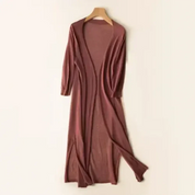 Dames lange, lichte en elegante cardigan | Lange mouwen 0