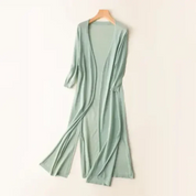 Dames lange, lichte en elegante cardigan | Lange mouwen 2