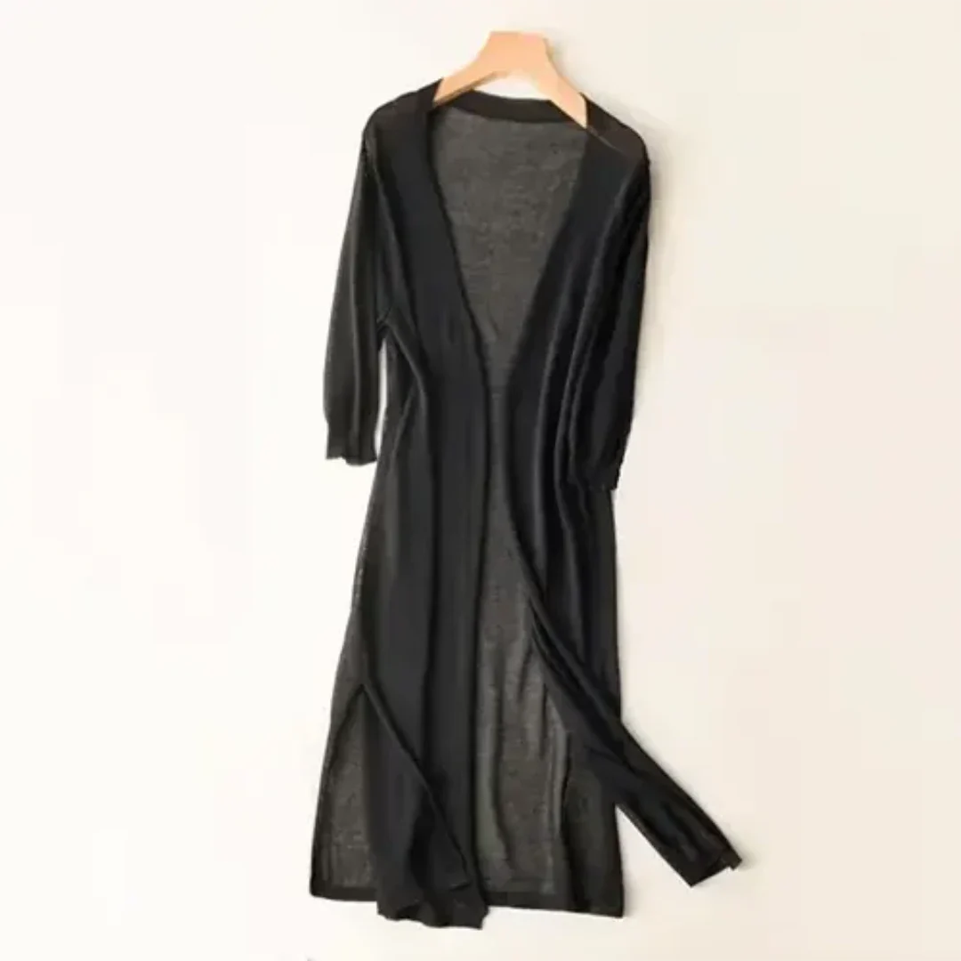 Dames lange, lichte en elegante cardigan | Lange mouwen 3