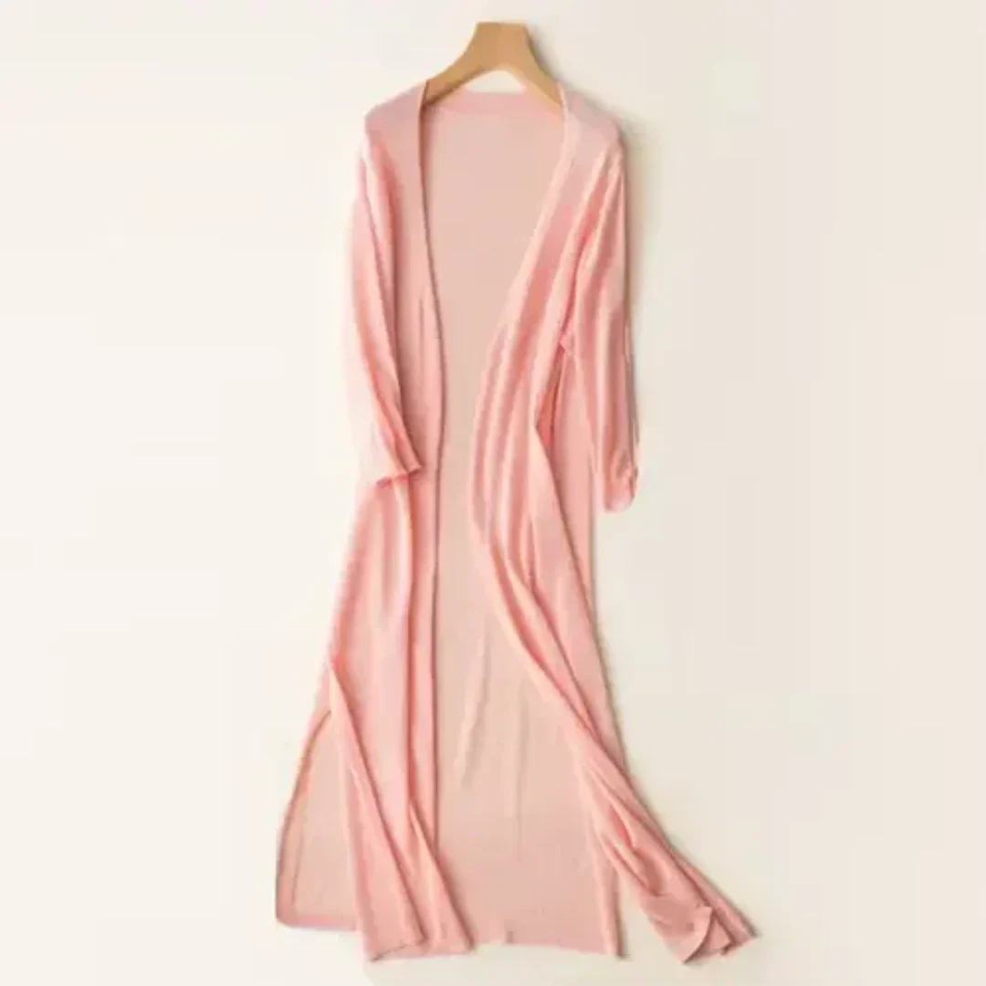 Dames lange, lichte en elegante cardigan | Lange mouwen 4