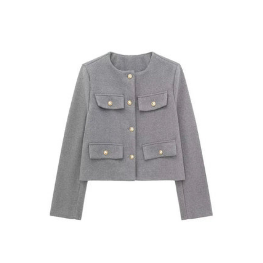 Dames lange mouwen jas vintage | Button down 1