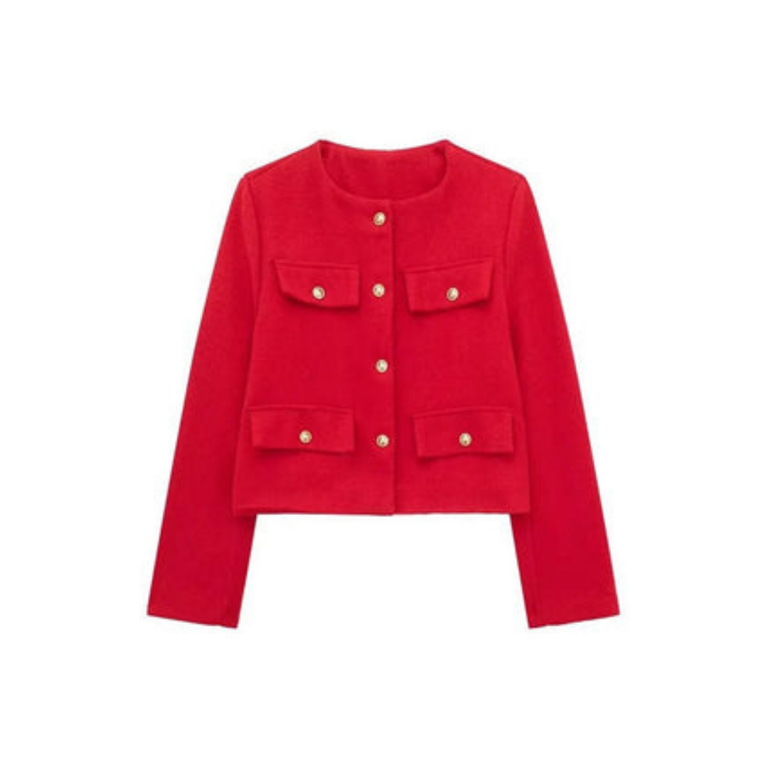 Dames lange mouwen jas vintage | Button down 2