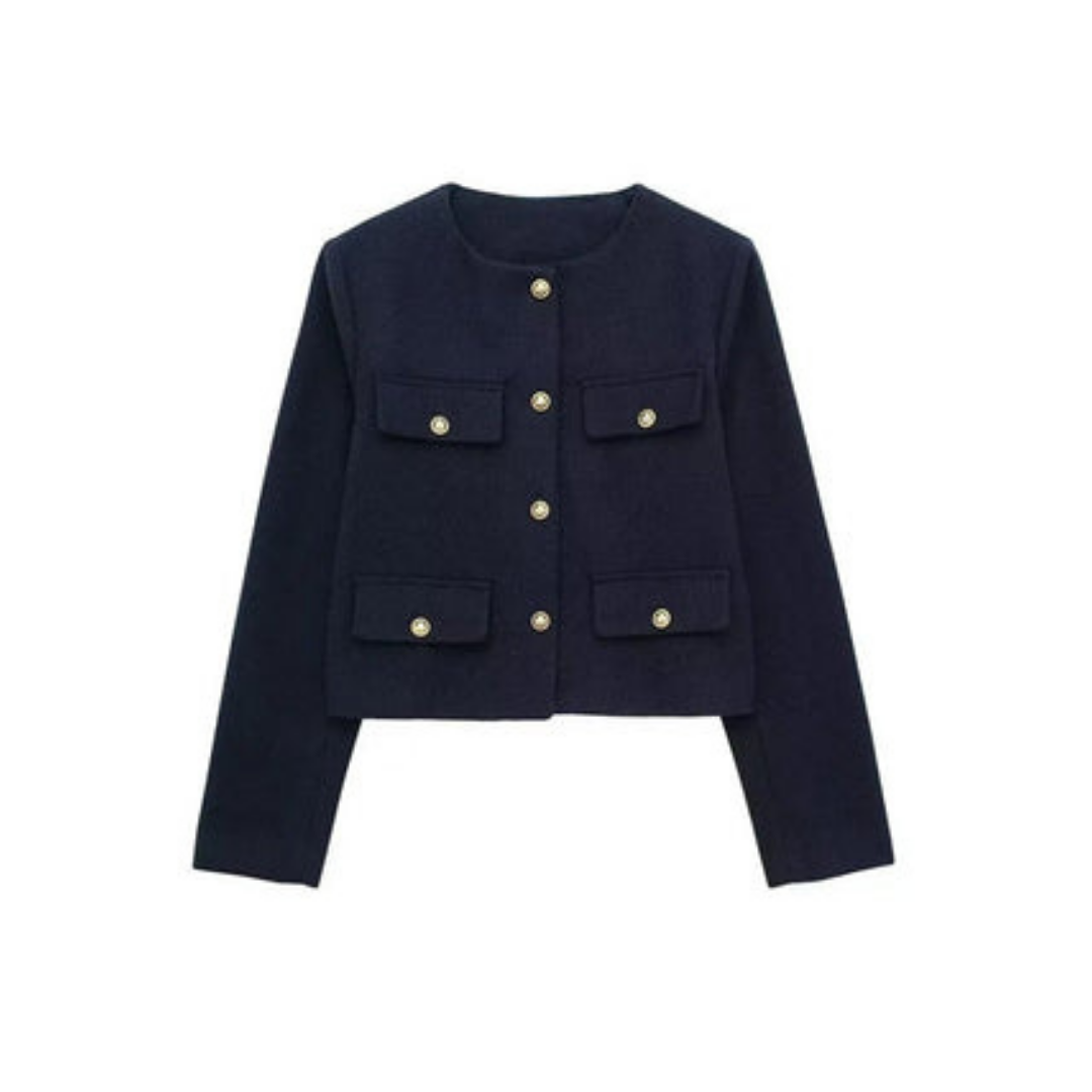 Dames lange mouwen jas vintage | Button down 3
