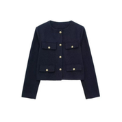 Dames lange mouwen jas vintage | Button down 3