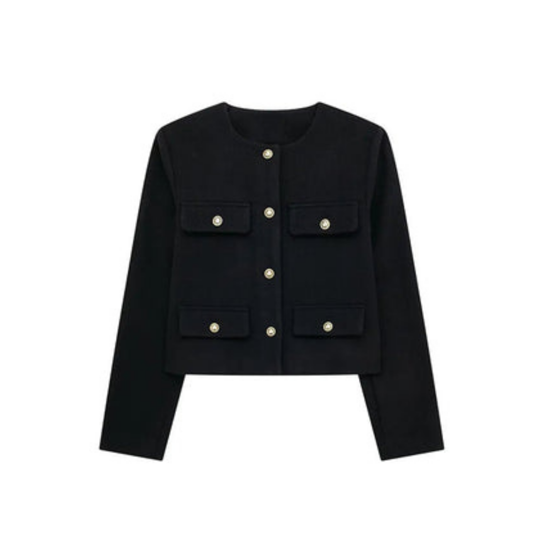 Dames lange mouwen jas vintage | Button down 4