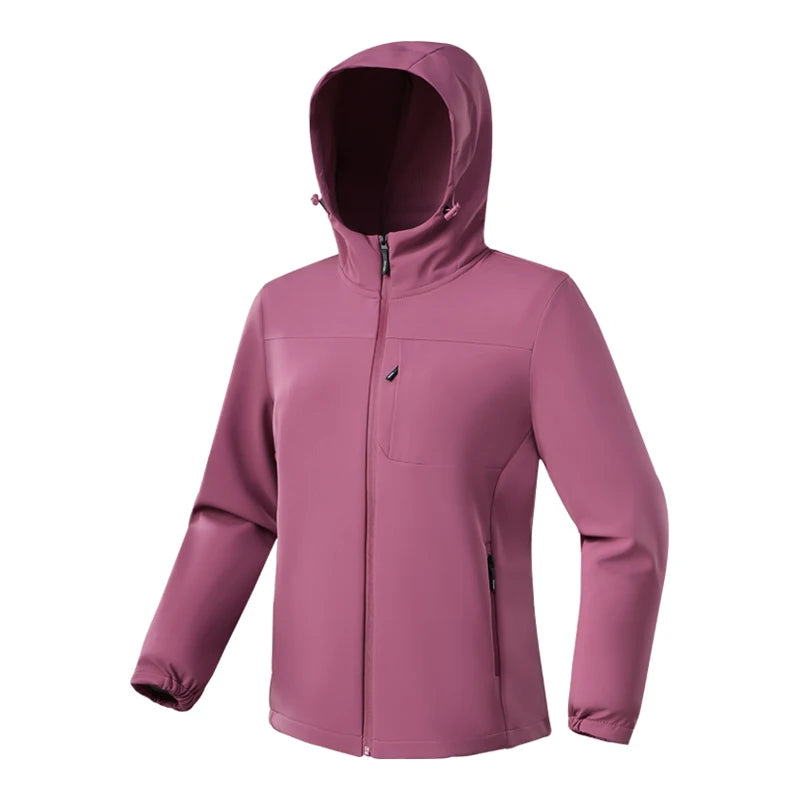 Dames softshelljack met capuchon | lange mouwen 4