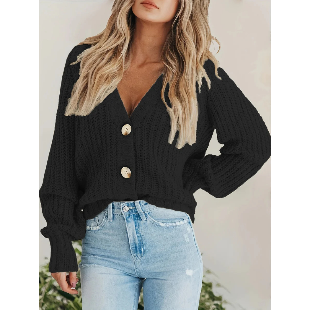 Dames vest met knoopsluiting | Lange mouwen 0