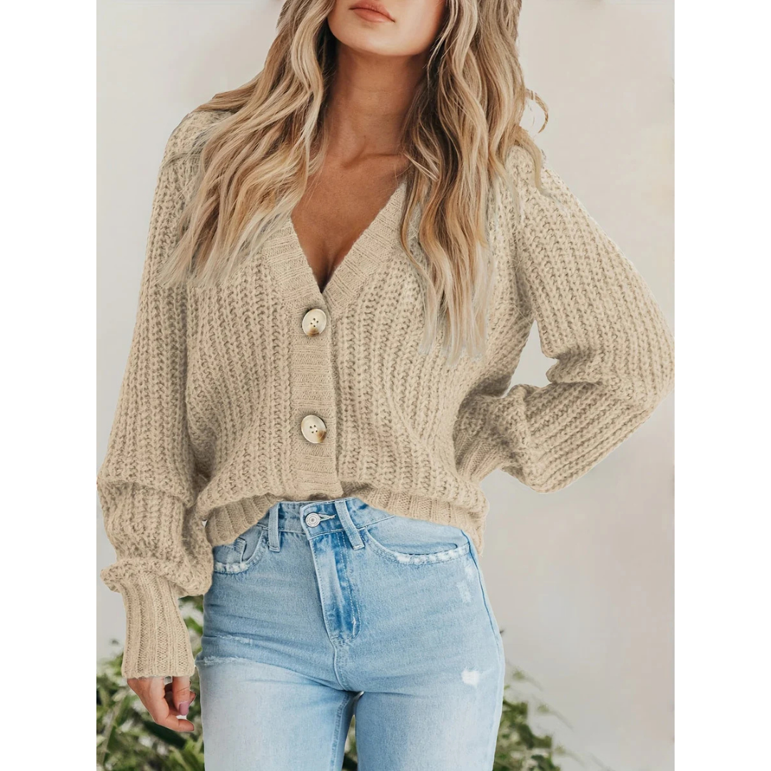 Dames vest met knoopsluiting | Lange mouwen 1