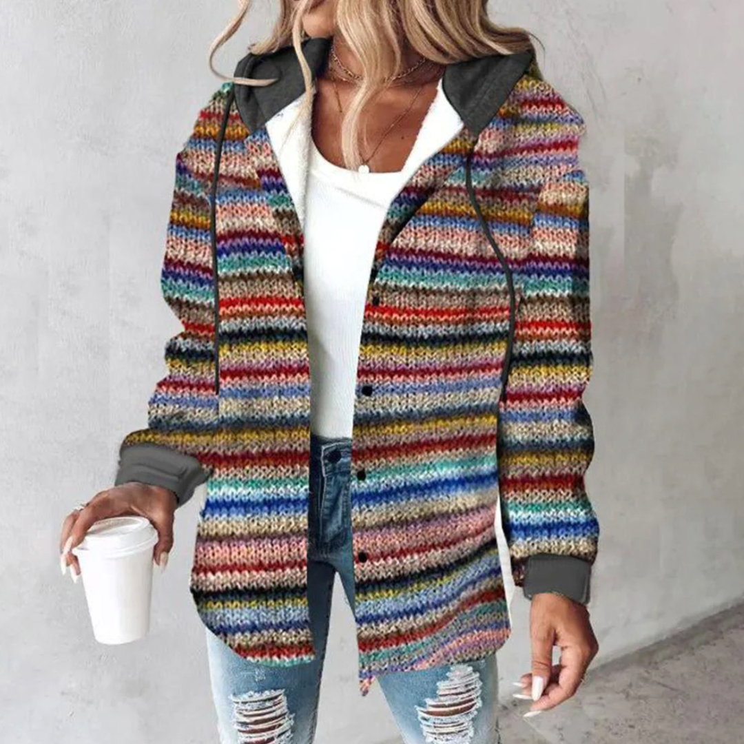 Dames vest met knoopsluiting | Veelkleurig 0