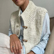 Dames vest met opstaande kraag | Winter 2