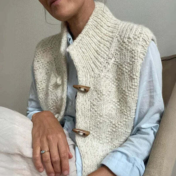 Dames vest met opstaande kraag | Winter 2