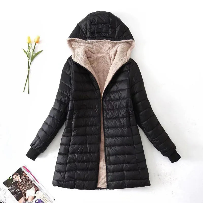 Dames winter fleecejack | Met capuchon 1