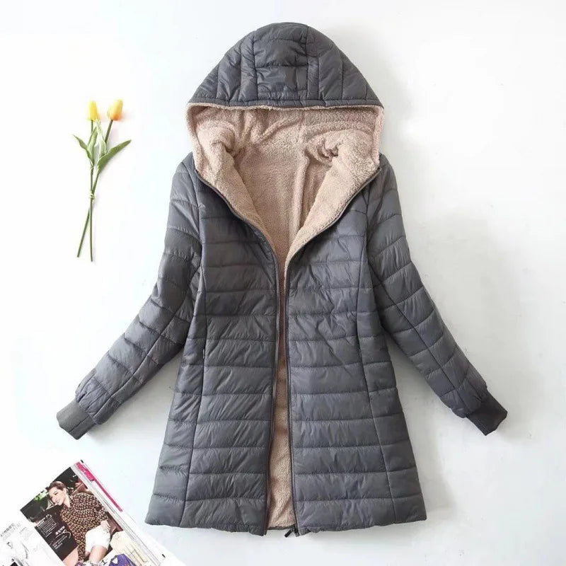 Dames winter fleecejack | Met capuchon 2